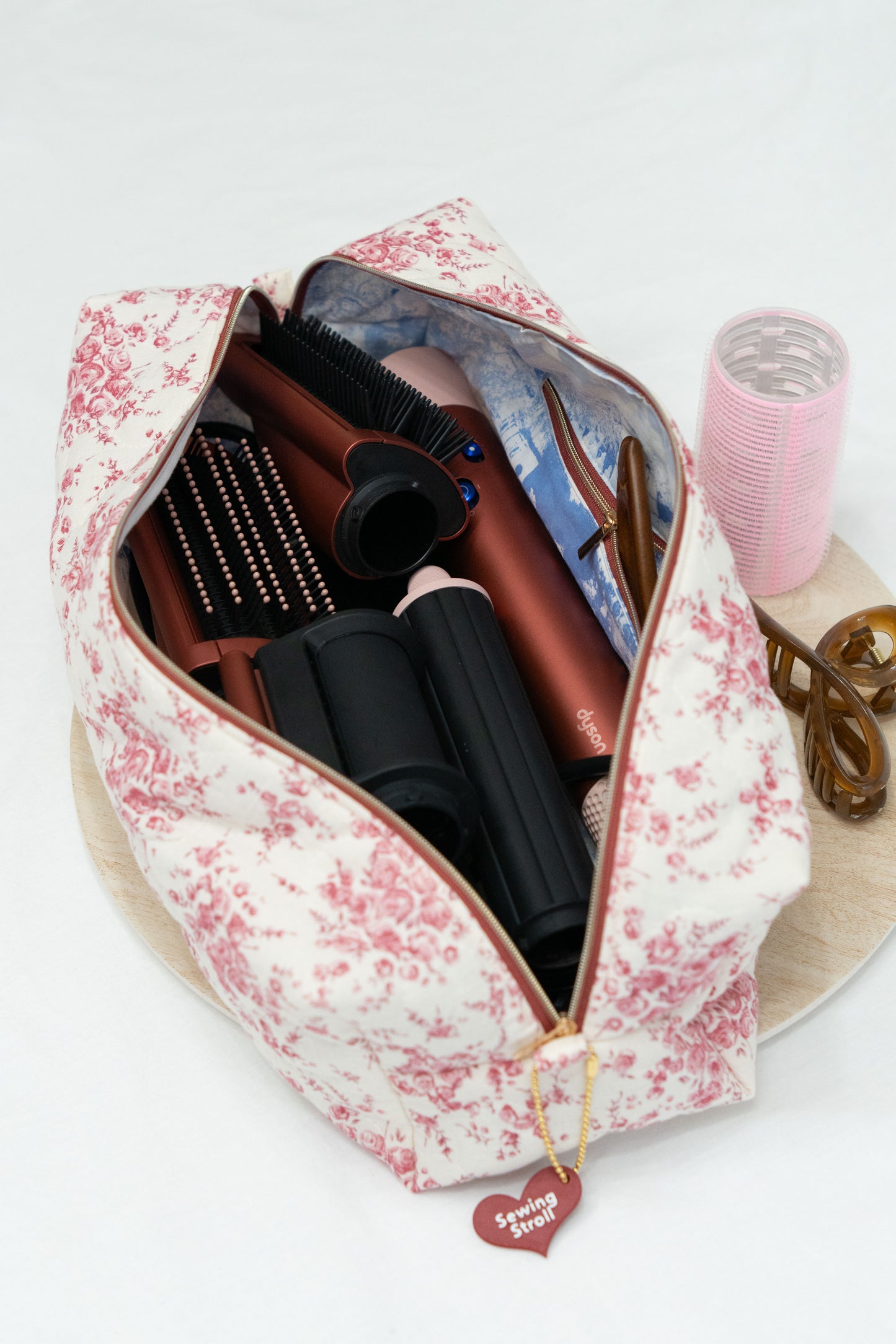 Dyson Hair Tool Bag Sewing Pattern+video tutorial+written instructions | Dyson bag Sewing pattern