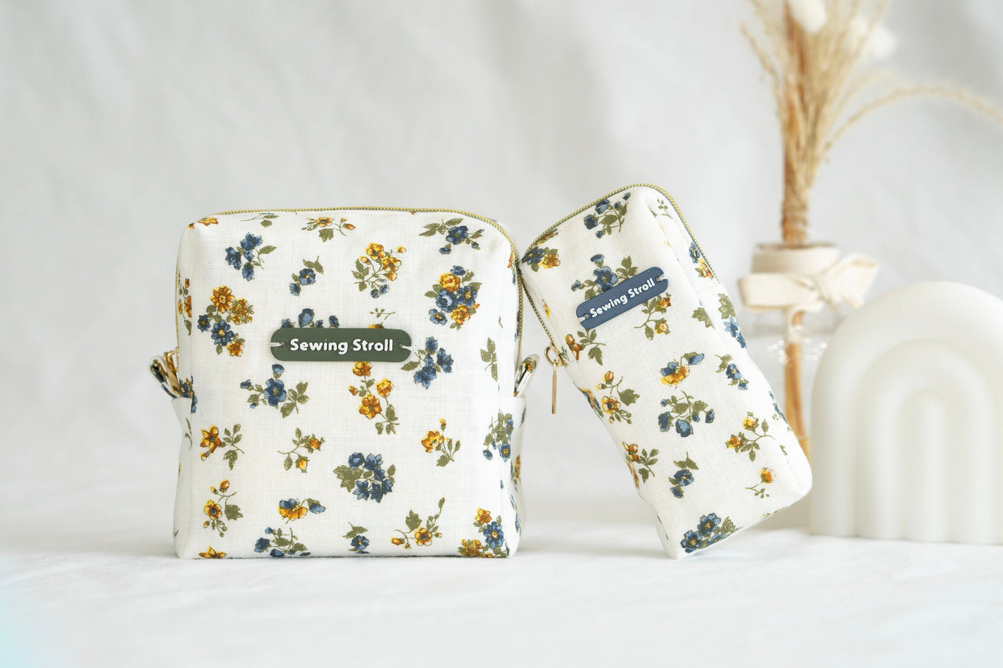 DIY Sewing Pouch for Beginners "Irene" Tampon pouch 2 sizes PDF Pattern Templates & 4K video tutorial