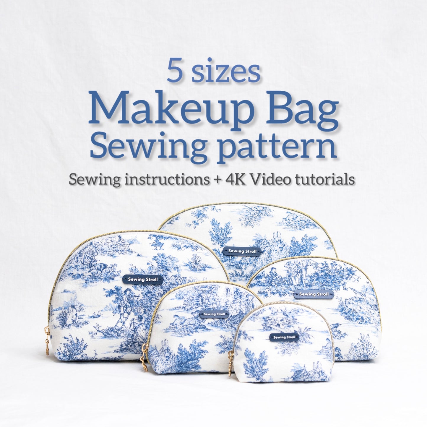 5 size Taco Pouch pattern + sewing instructions