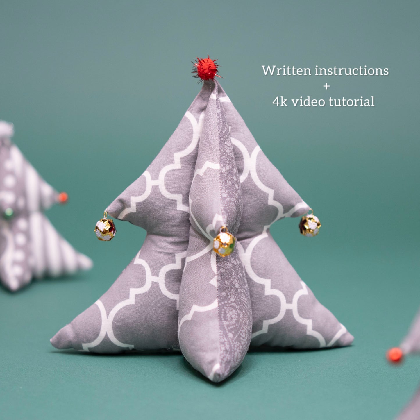 Mini Fabric Christmas Tree Sewing Pattern | Beginner Friendly, 2 Sizes (PDF Download)