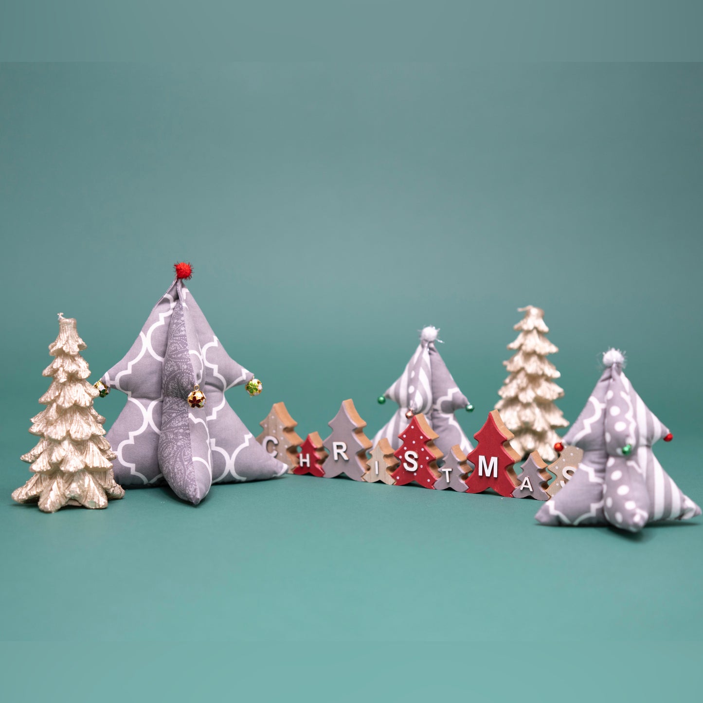 Mini Fabric Christmas Tree Sewing Pattern | Beginner Friendly, 2 Sizes (PDF Download)