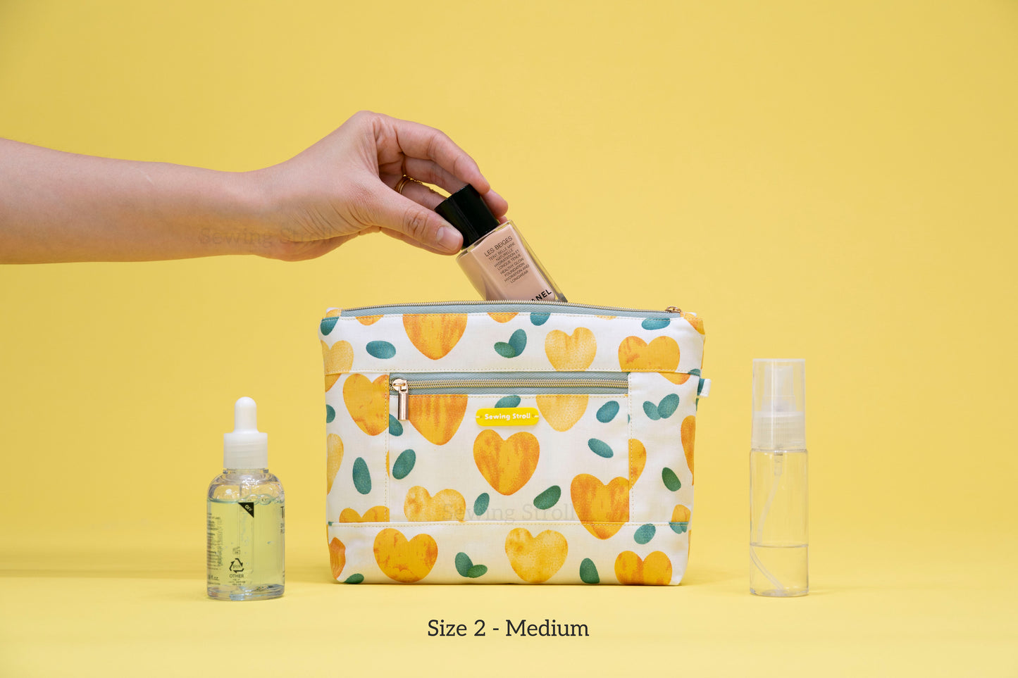DIY Sewing Pattern PIA Pouch  PDF Sewing Pattern with  Video Tutorials  3 Sizes Included