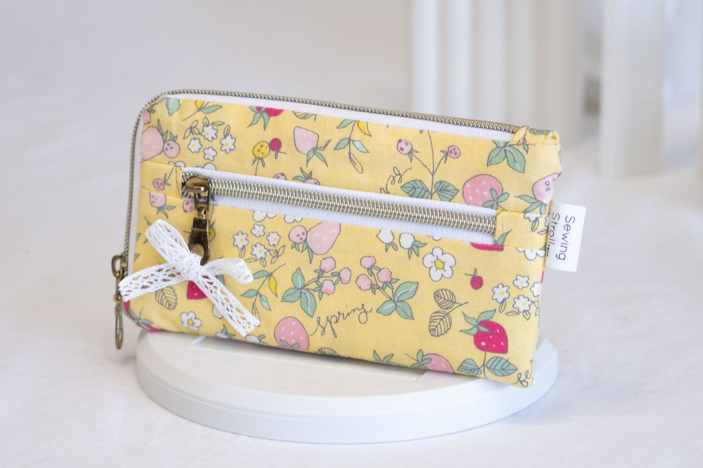 DIY Wallet "April" PDF Sewing pattern, Video tutorial and Written instruction (6 card slots, Bill compartment and coin purse )