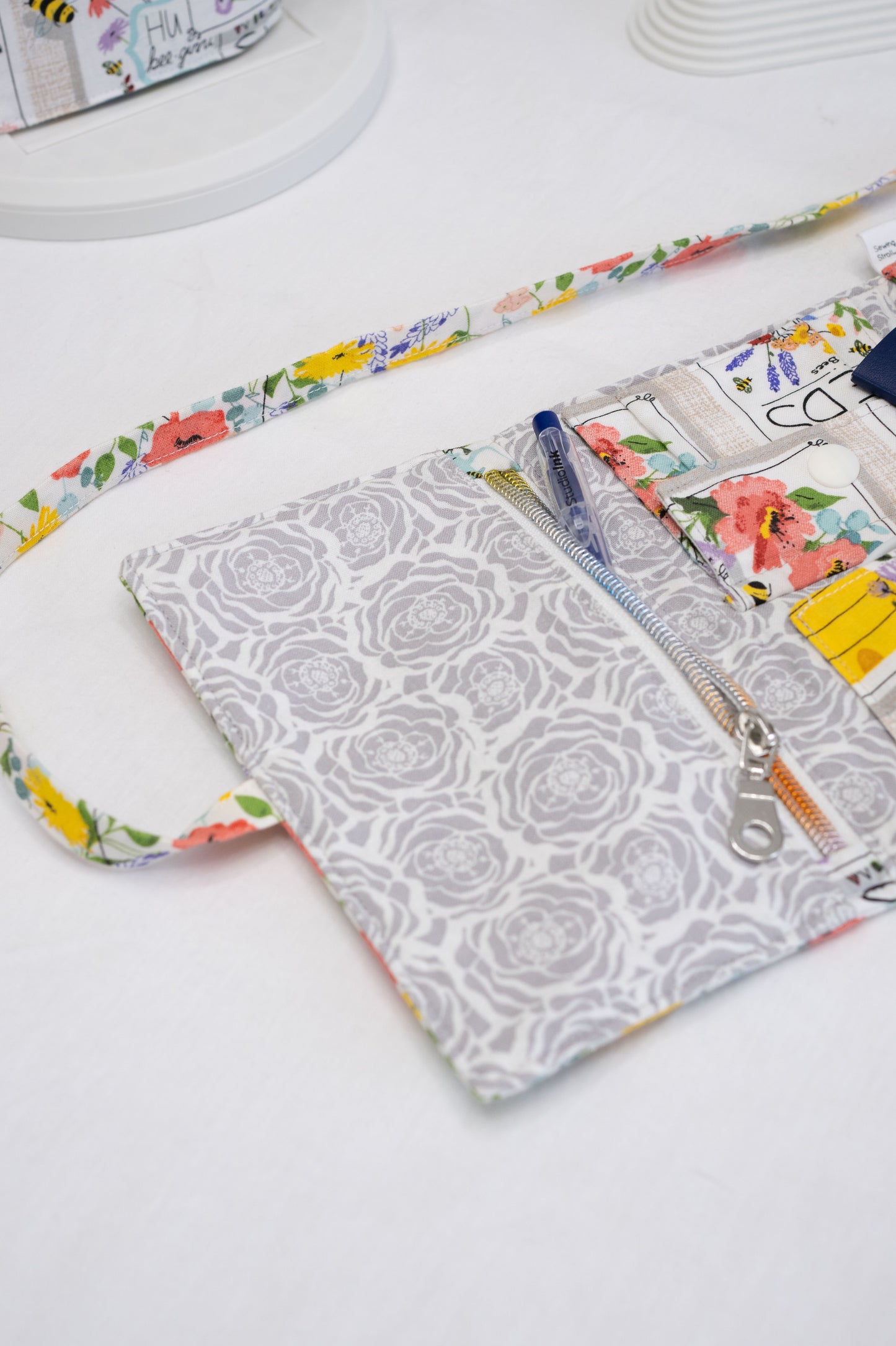 DIY Sewing Passport case Patterns - Roll up Travel Pouch  "Elly"  PDF Templates with youtube tutorials + Written instructions