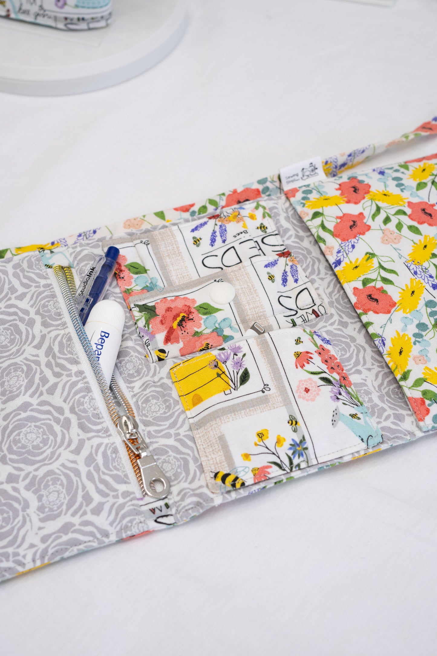 DIY Sewing Passport case Patterns - Roll up Travel Pouch  "Elly"  PDF Templates with youtube tutorials + Written instructions