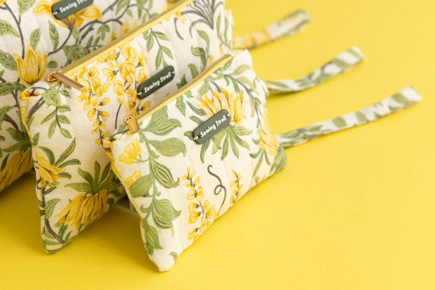 5 Sizes Classic Zippered Pouch Sewing Pattern + Instructions
