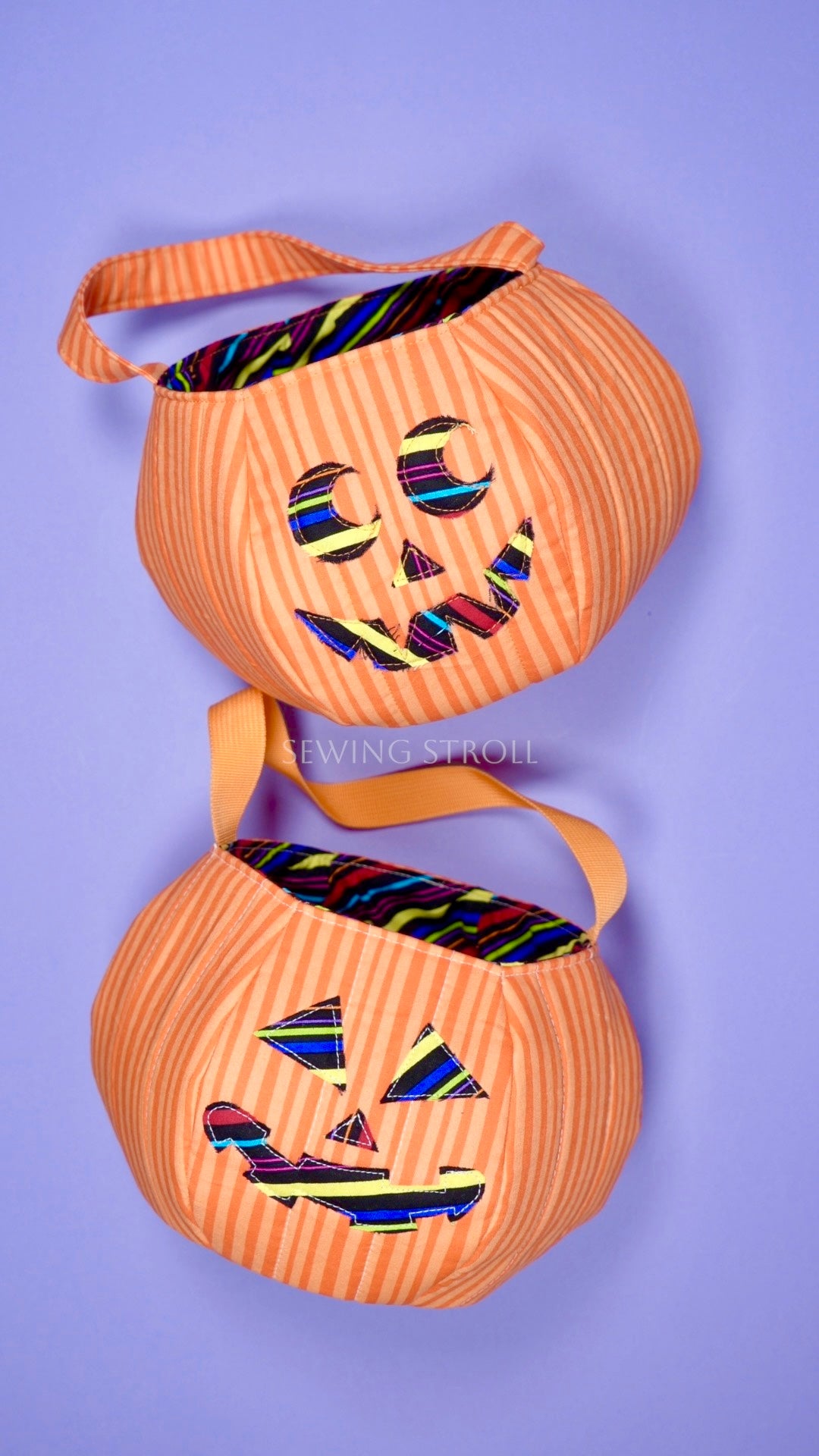 Jack-o’-Lantern Treat Bag PDF Sewing Pattern