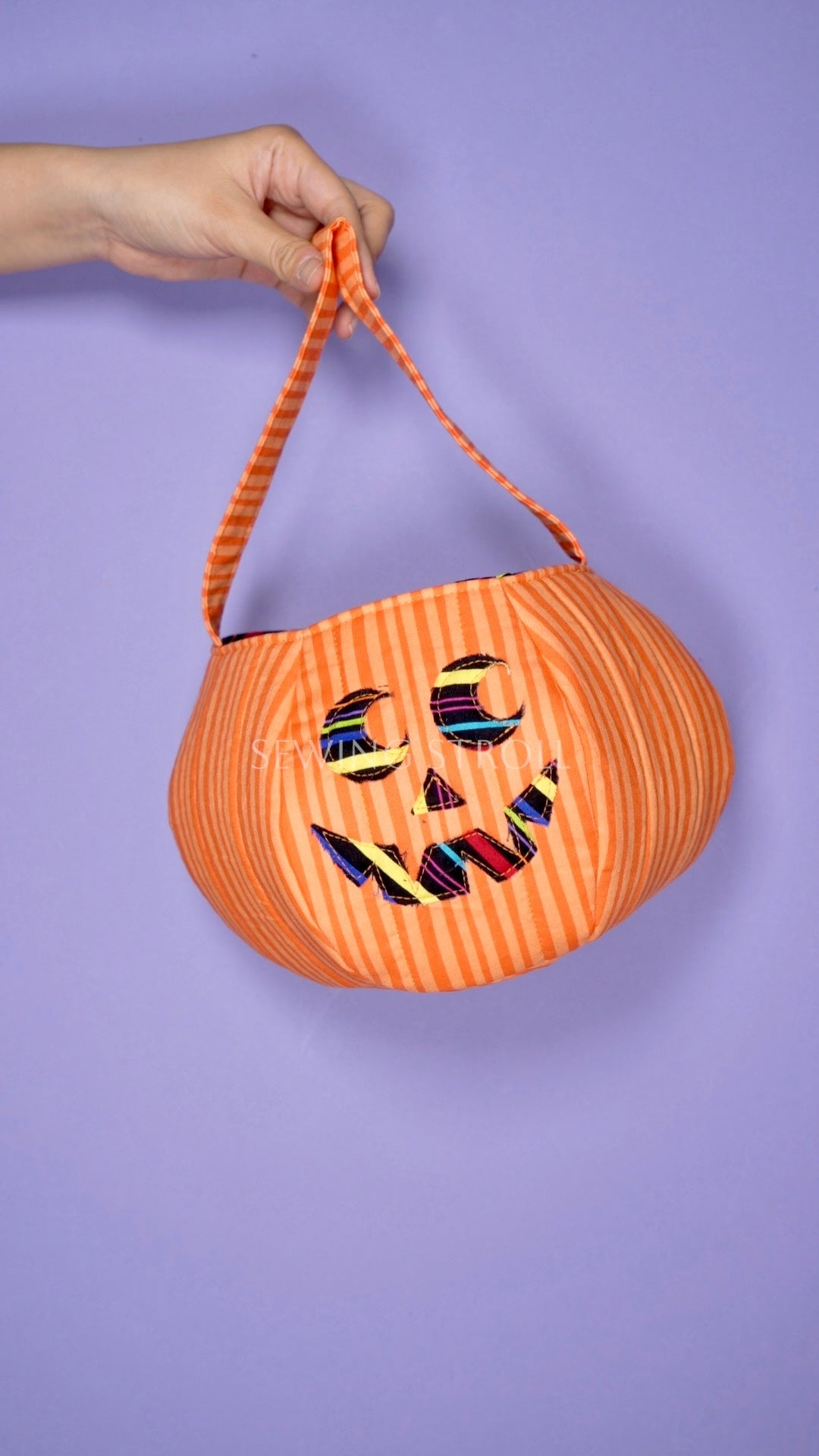 Jack-o’-Lantern Treat Bag PDF Sewing Pattern