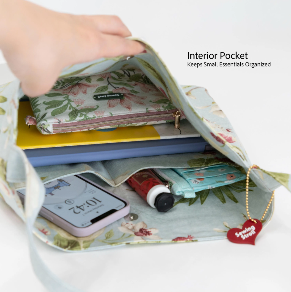 Tote Bag Sewing Pattern PDF, Olivia Tote Bag Pattern, Beginner Friendly Tote, DIY Bag Tutorial