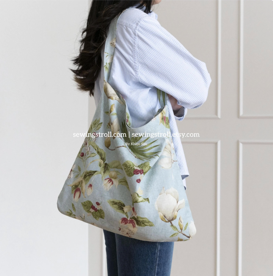 Tote Bag Sewing Pattern PDF, Olivia Tote Bag Pattern, Beginner Friendly Tote, DIY Bag Tutorial