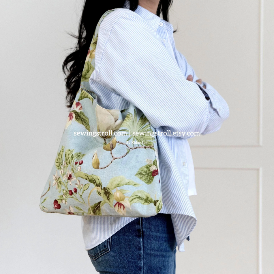Tote Bag Sewing Pattern PDF, Olivia Tote Bag Pattern, Beginner Friendly Tote, DIY Bag Tutorial