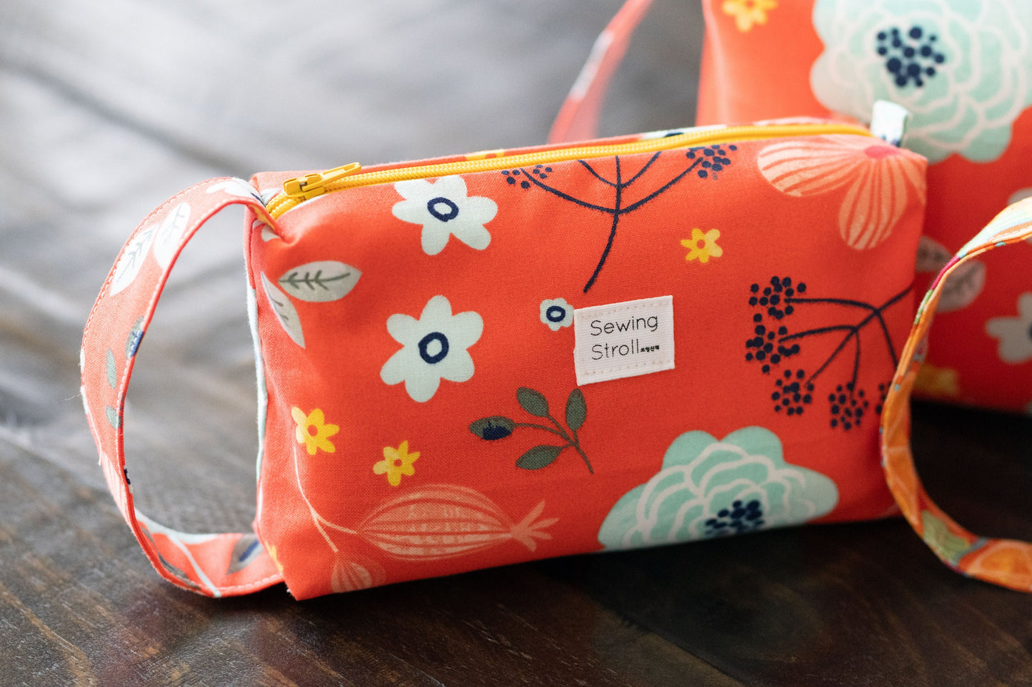 DIY sewing Pouch "Emma" 3 sizes PDF Templates Patterns with YouTube tutorial