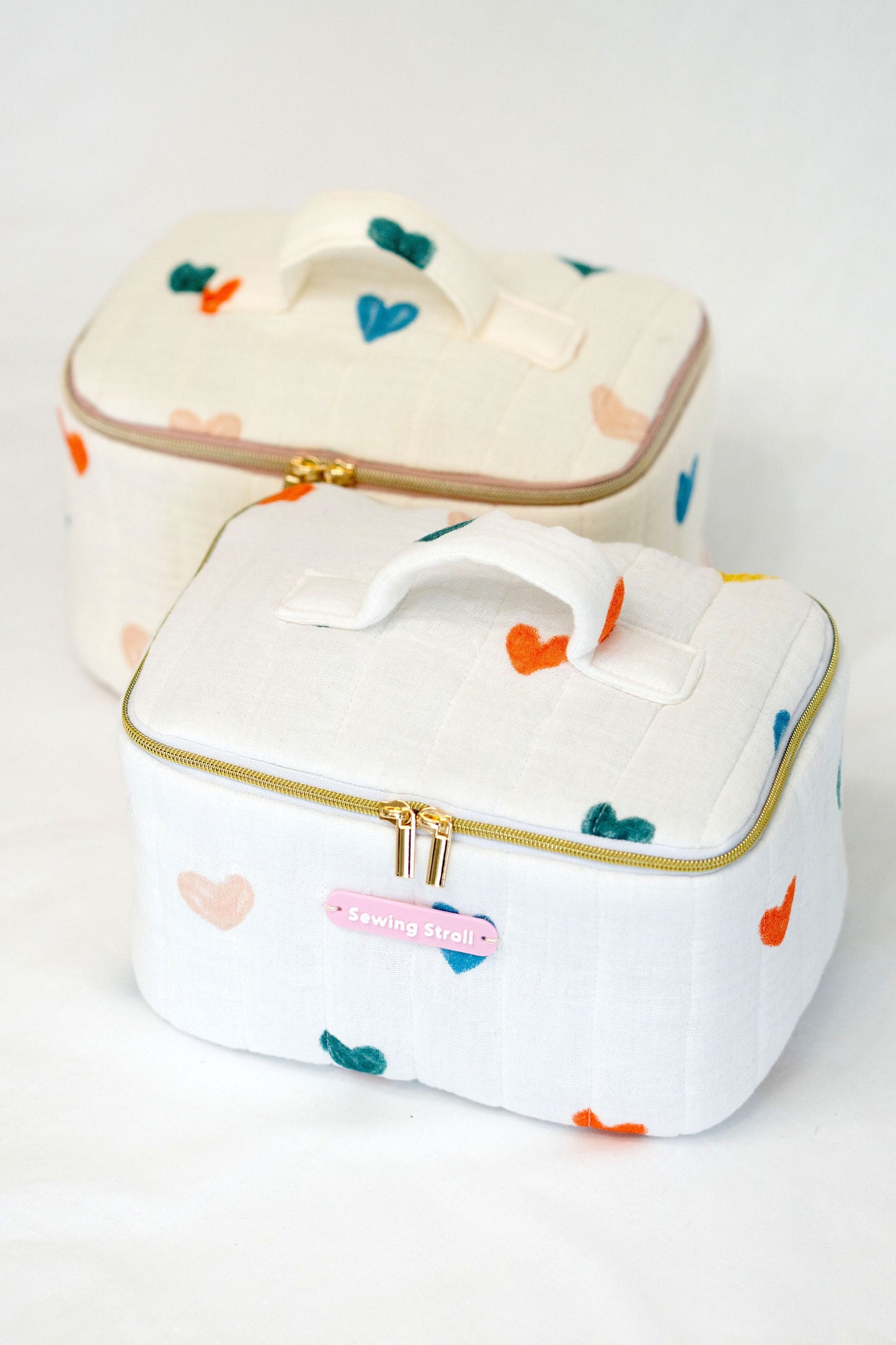 DIY Quilted Toiletry bag " Bettie" PDF Sewing Pattern Templates with Youtube tutorial