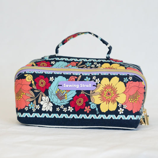 DIY Makeup bag "Lori" PDF Sewing Template with Youtube tutorial + written instructions