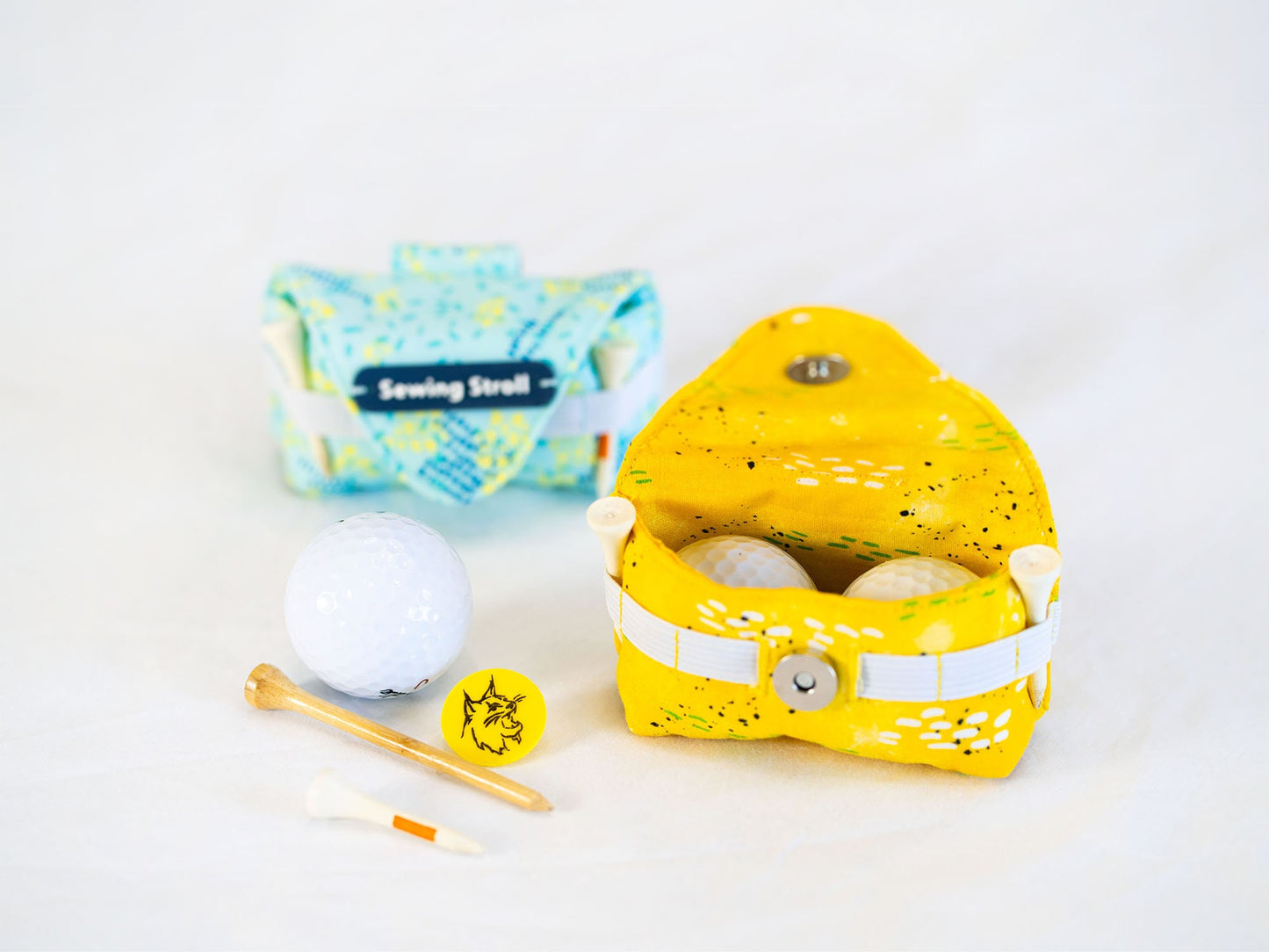 DIY Sewing Golf ball & tee Holster Templates Pattern with 4K Video tutorial