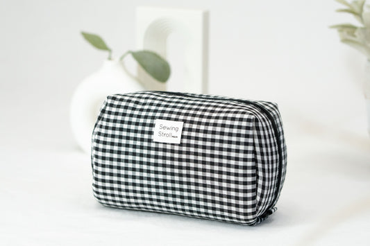 DIY Makeup bag "LENA" PDF Sewing template pattern with youtube tutorial