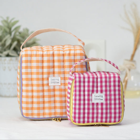 DIY Pouch " Amelia " 2sizes PDF Sewing Pattern template with Youtube tutorial +written instructions