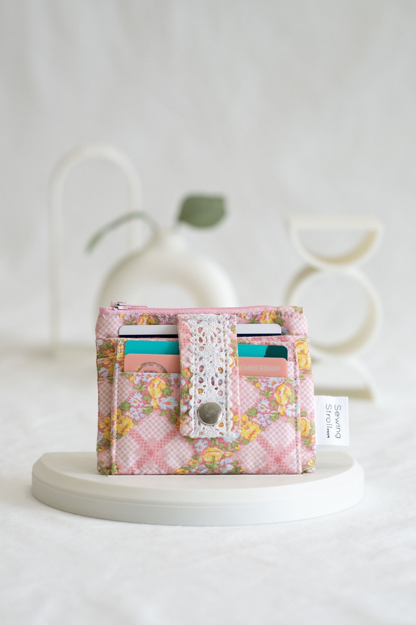 DIY Sewing wallet " Lulu" PDF Template pattern with Youtube video tutorial + written instruction