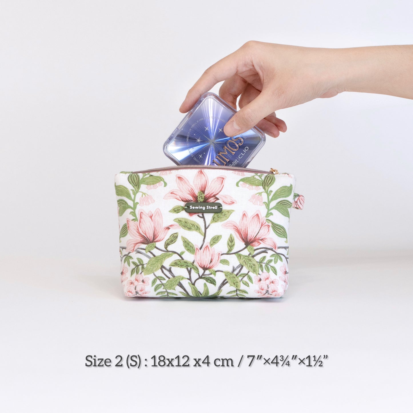 Classic Makeup Bag Sewing Pattern | 5 Sizes | Zipper Pouch | Beginner Friendly PDF + Video Tutorial