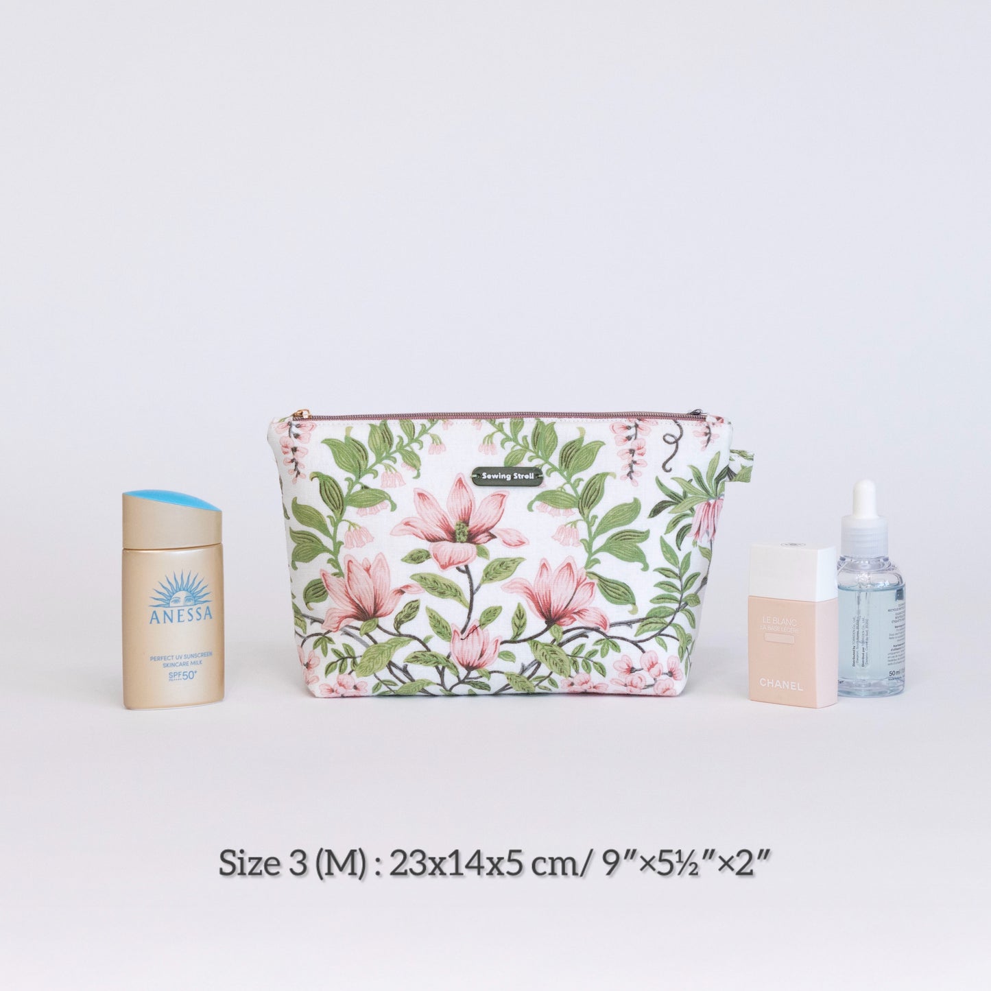 Classic Makeup Bag Sewing Pattern | 5 Sizes | Zipper Pouch | Beginner Friendly PDF + Video Tutorial