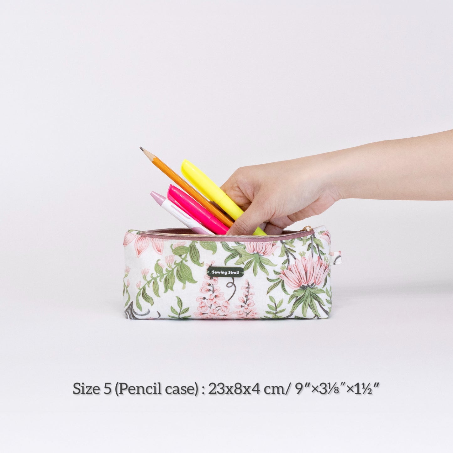 Classic Makeup Bag Sewing Pattern | 5 Sizes | Zipper Pouch | Beginner Friendly PDF + Video Tutorial