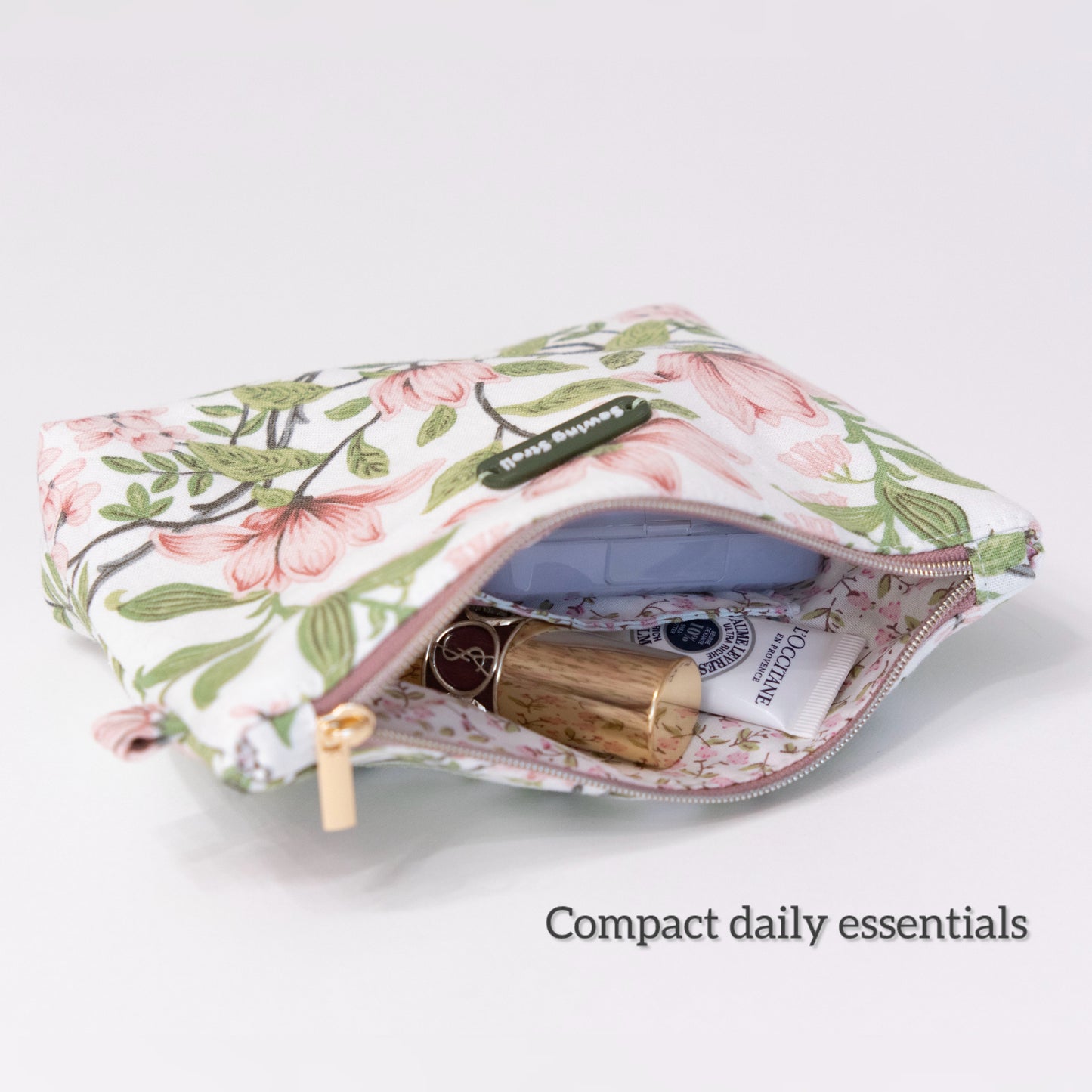 Classic Makeup Bag Sewing Pattern | 5 Sizes | Zipper Pouch | Beginner Friendly PDF + Video Tutorial